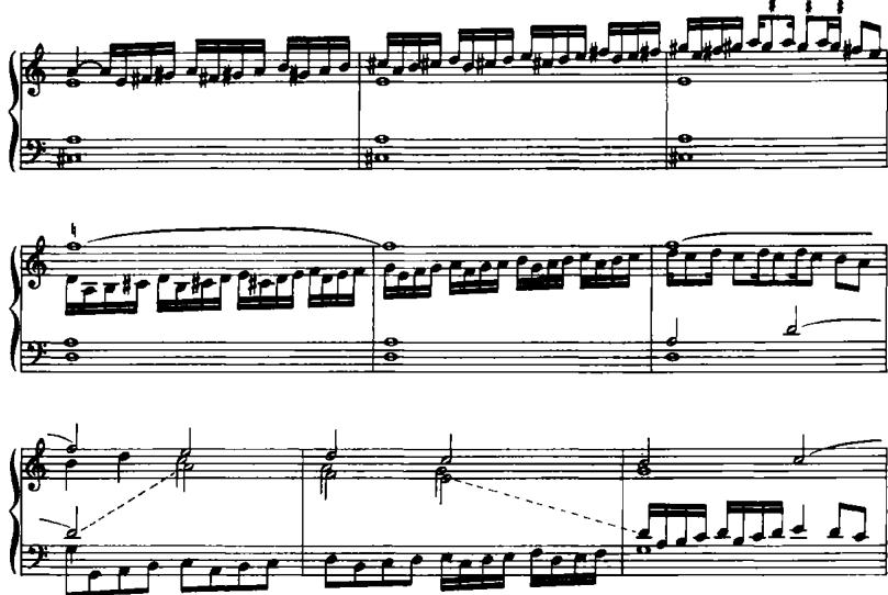EXAMPLE 10.4 Mayone (1609), Toccata prima, measures 27–35