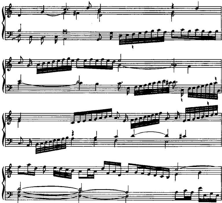 EXAMPLE 10.8 Toccata VIII, measures 24–27