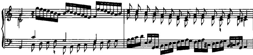 c. Toccata V, measures 33–34