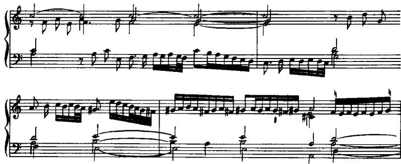b. Toccata IX, measures 16–18