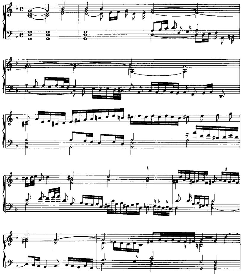 EXAMPLE 10.18 Toccata IV, measures 1–7