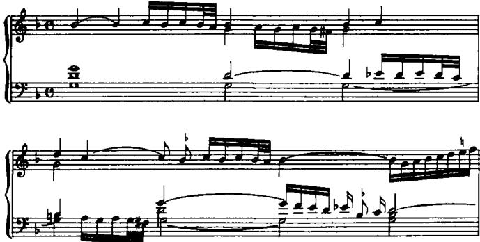EXAMPLE 10.21 Toccata I, measures 1–2