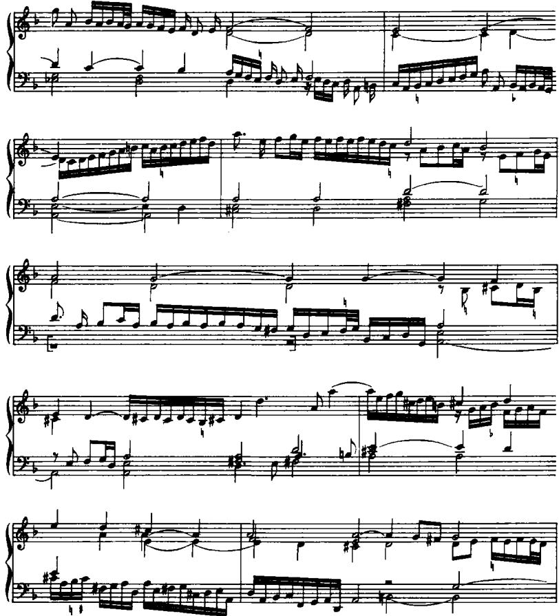 EXAMPLE 10.22 Toccata I, measures 3–9