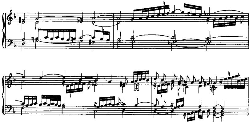 EXAMPLE 10.24 Toccata I, measures 13–16