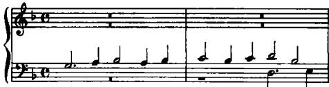 b. Capriccio VI, measures 1–2