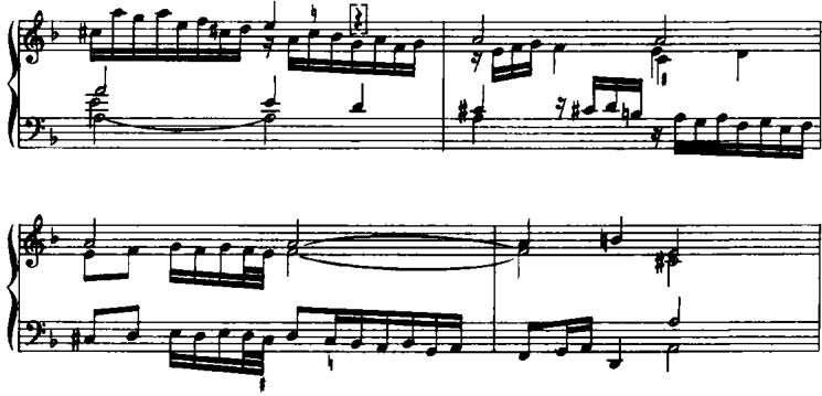 EXAMPLE 12.1 Toccata II, measures 4–7