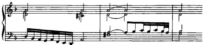 b. Toccata II, measures 15–17