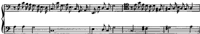 EXAMPLE 13.4 a. Canzona 4a, B/bc (Grassi 7), measures 31–35