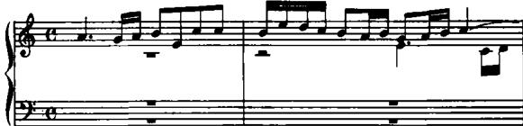 EXAMPLE 14.3 a. Messa dellì Apostoli, Canzon quarti toni, measures 1–2