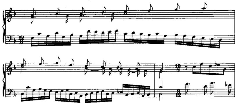 EXAMPLE 15.1 Toccate II/9, measures 11–13