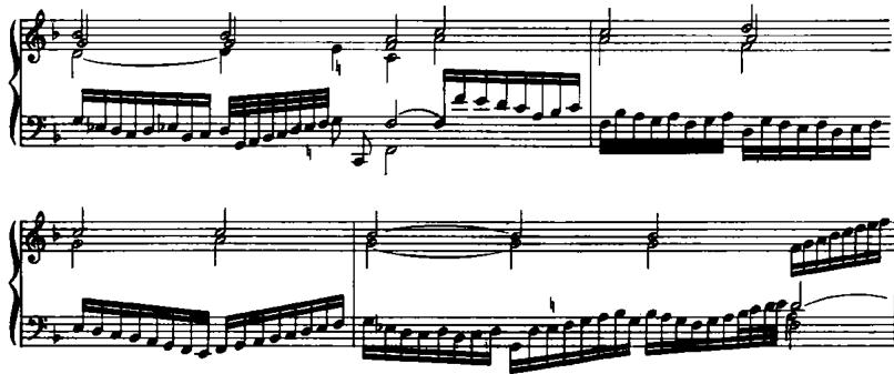 EXAMPLE 15.9 Romanesca, variation eleven, measures 2–4