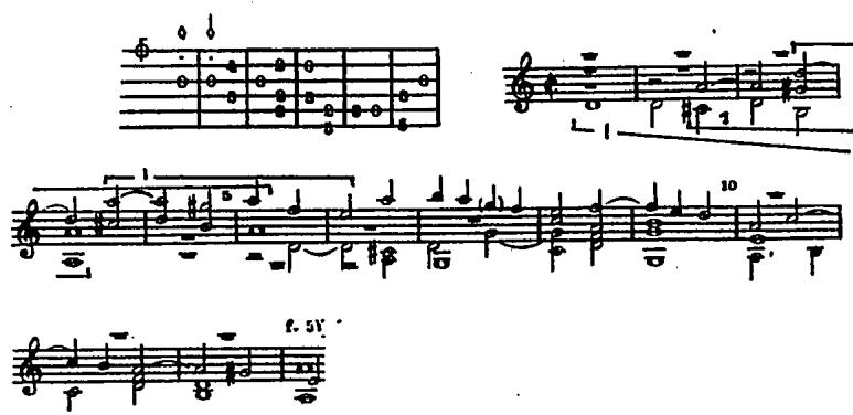 Ex.4.5, Mudarra, Fantasia 16, (b.1-14).