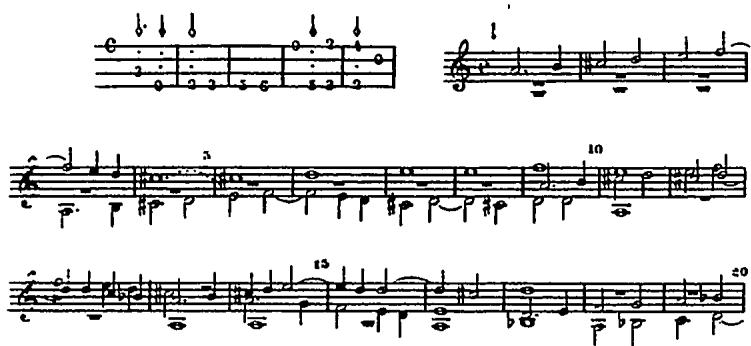 Ex.4.9, Mudarra, Fantasia 12 (b.1-20).