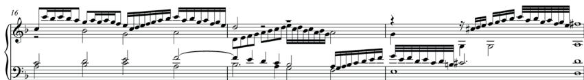 Ex. 7: Ascanio Mayone, Ancidetemi pur (after Jacques Arcadelt), bb. 16–18.35