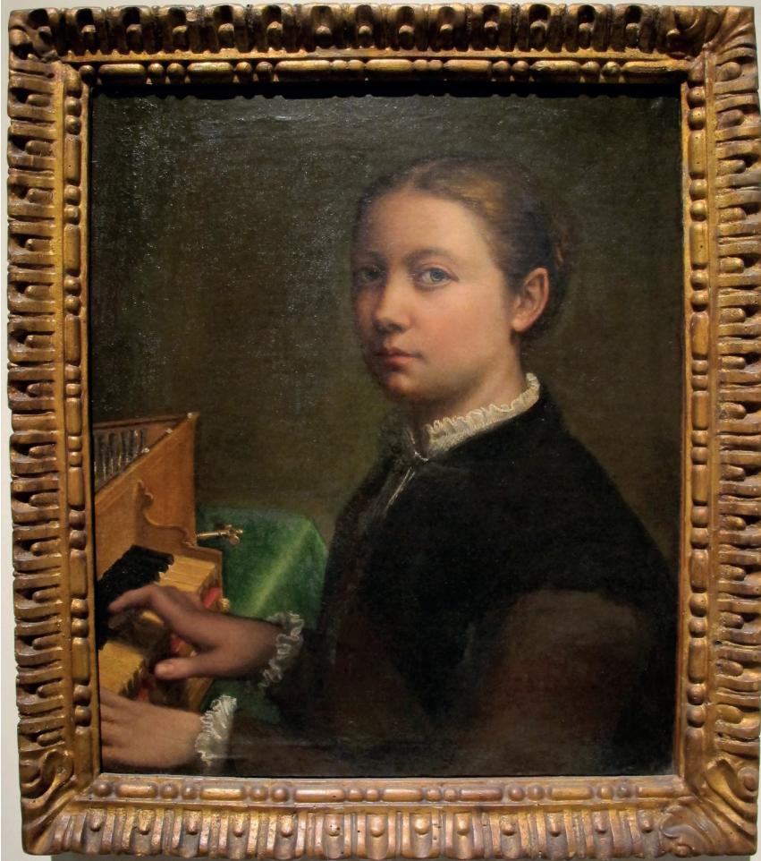 Fig.  6: Sofonisba Anguissola, Autoritratto alla spinetta (1554/55), Naples, Museo di Capodimonte, Inv. n. Q358, CC BY-SA 4.0, Wikimedia Commons (accessed 17 July 2023)