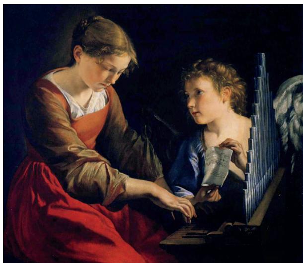 Fig.  11: Orazio Gentileschi/Giovanni Lanfranco, S.  Cecilia (1617–27), Washington DC, National Gallery, Accession n. 1961.9.73, Public Domain, Wikimedia Common (accessed 17 July 2023).