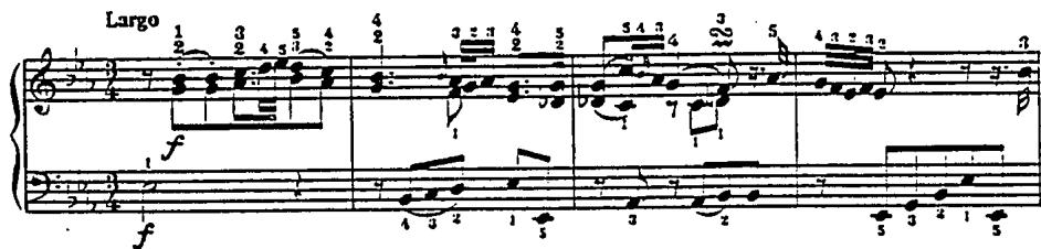 Example 13. Free Fantasia in c, H. 75 (1753).