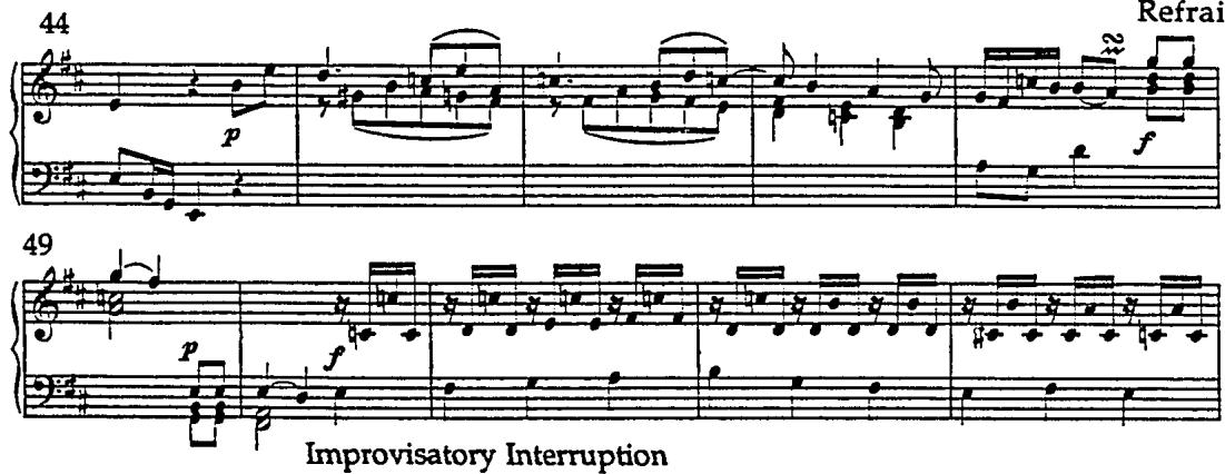 Example 21. Rondo in D, H. 261 (1778), mm. 44-53.