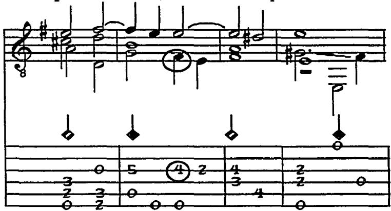 Example 2.9A: # 47, &ldquo;Fantasia&rdquo; compás 52-55. 138