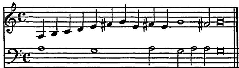 Example 4.1: Sancta María&rsquo;s rhythmic alteration of successive quarter-notes.