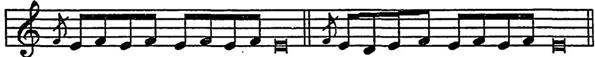 Example 5.8: Realization of &ldquo;new manner&rdquo; for Sancta Maria&rsquo;s quiebro reiterado and redoble with uncorrected note values. $^{242}$