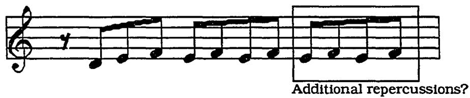 D. Literal realization of Venegas&rsquo;s left-hand keyboard quiebro.