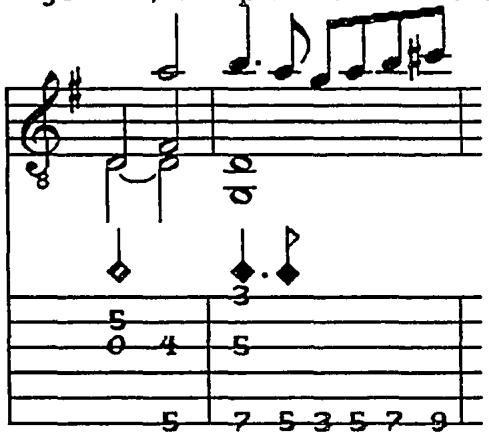 Pujol # 3, compás 29-30. Book One, fol. 3 $^{r}$ . Chantarelle edition 29.