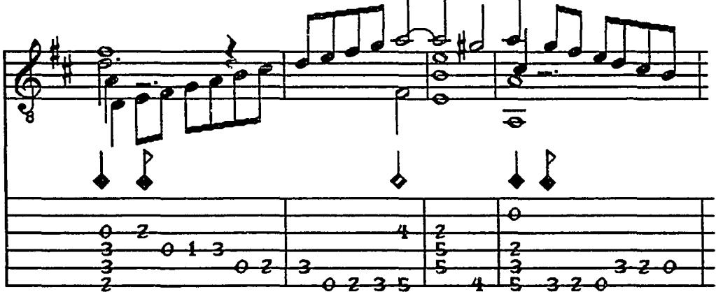 Pujol # 15, compás 67-70. Book One, fol. 18 $^{r}$ . Chantarelle edition 59.