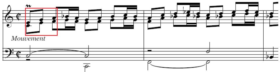 Figura 2.7: Inici del Mouvement (part mesurada) del mateix Preludi