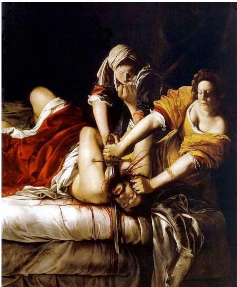 Figura 3.16: Judit amb la seva cambrera de Artemisia Gentileschi (1625-1627), Detroit Institute of Arts.