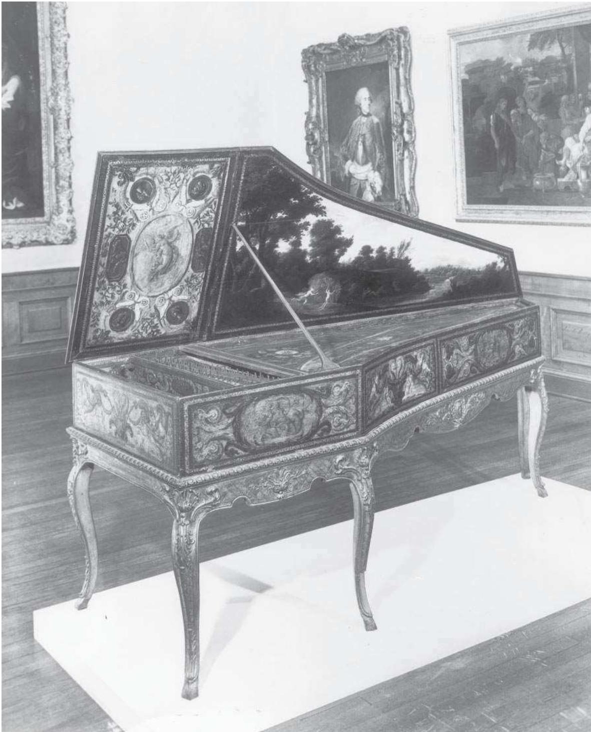 Figura 4.10: Clave de dos manuals construït per Claude Jacquet l’any 1652, pertanyent a la col·lecció de The John and Mable Ringling Museum of Art, the State Art Museum of Florida.