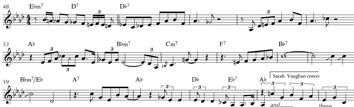 Example 12: Closing section (mm. 49–64)