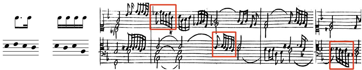 Beispiel 12: Girolamo Frescobaldi, Primo libro di toccate, Toccata Quarta (S. 12, T. 14–16)