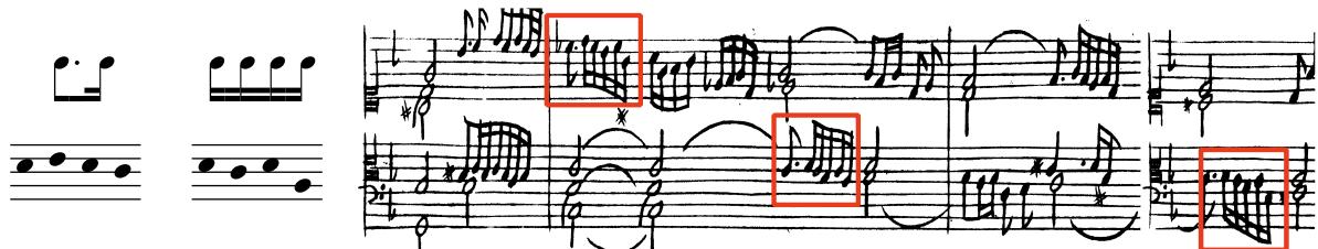 Beispiel 13: Girolamo Frescobaldi, Primo libro di toccate, Toccata Nona (S. 29, T. 17–20)