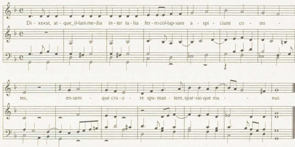 Example 9: Alonso Mudarra, »Dulces exuviae«, bars 33–46