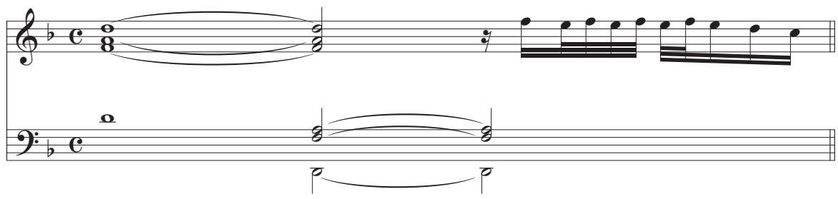 Figure 2 – Rossi, Toccata settima, mes. 1.e