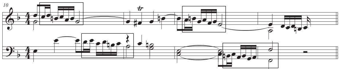 Figure 19 – Rossi, Toccata quarta, mes. 10-14.