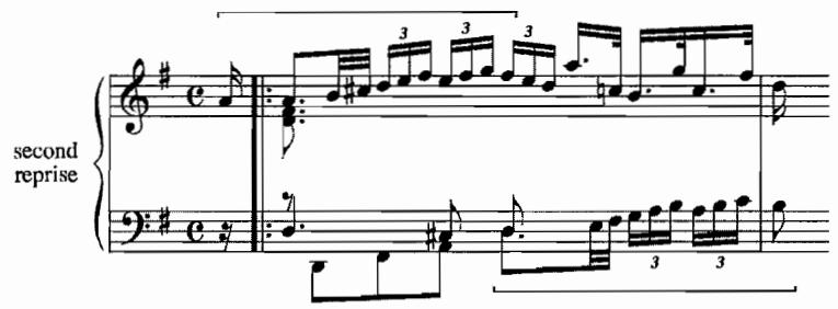 Example 1.1. Explicit inversion; Allemande, Partita in G major