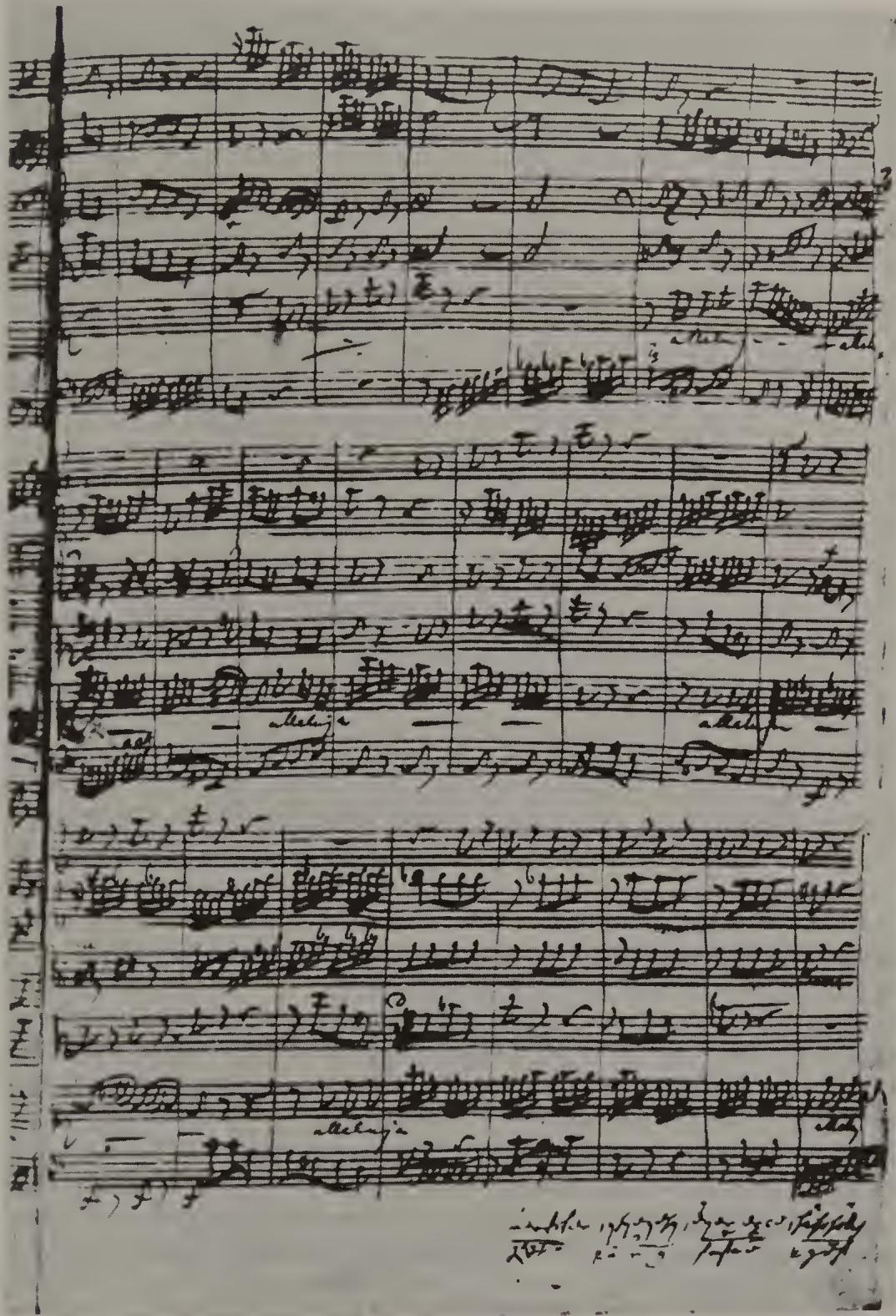 PLATE 2. P 104, f. 8 $^{r}$ : BWV 51/5, mm. 59b-83