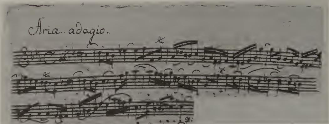 PLATE 37. Hochschule für Musik, p. 3 (= f. 1v): BWV 102/3, mm. 1-10a: Hautbois Primo
