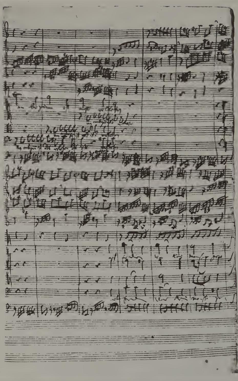 PLATE 11. Autograph score, Scheide Collection, f. 4r: BWV 33/1, mm. 99–110
