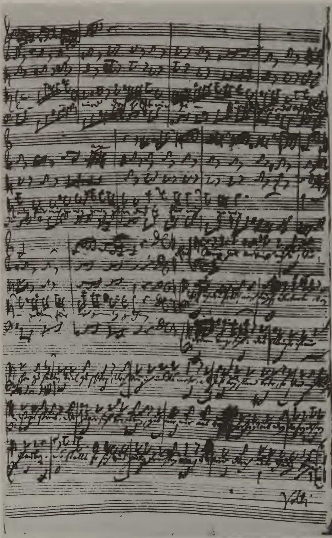 PLATE 13. Scheide, f. 8 $^{r}$ : BWV 33/3, mm. 58b-66; 33/4