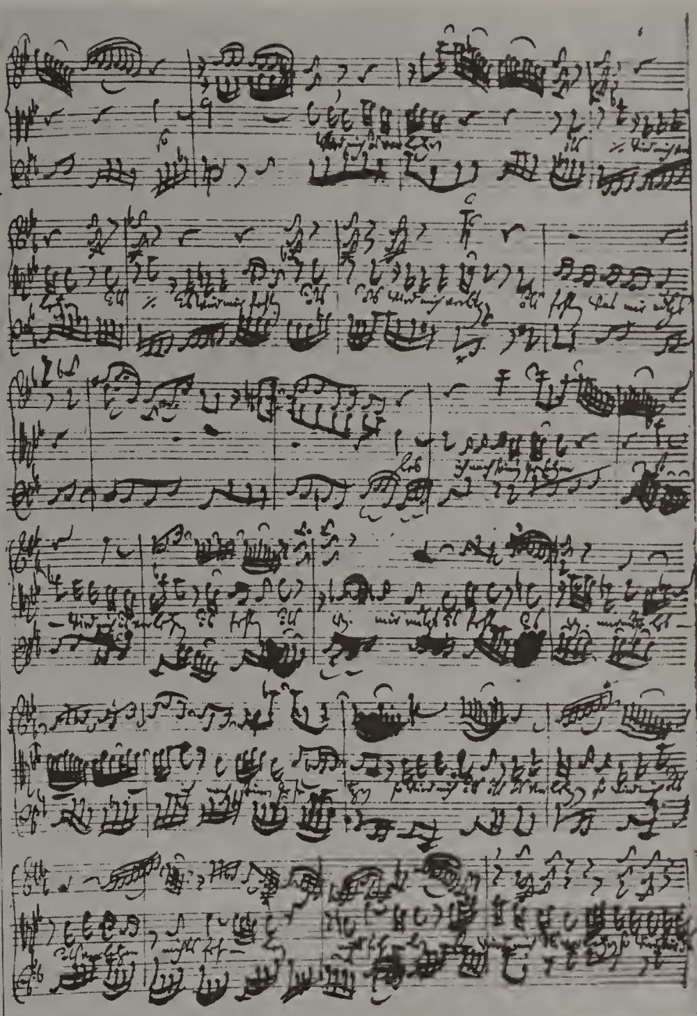 PLATE 17. NYPL, f. 6 $^{r}$ : BWV 97/4, mm. 28b-47