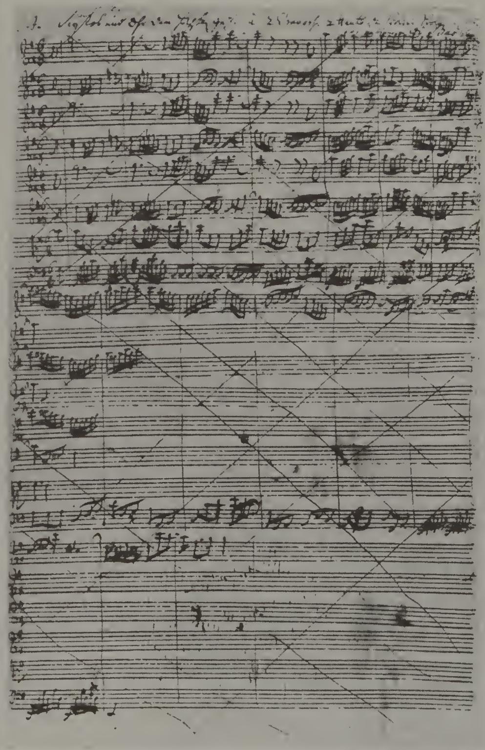 PLATE 22. Autograph score, SPK N. Mus. ms. 34, f. 10 $^{v}$ : BWV 117/1, Draft
