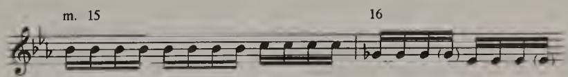 Example 8.6. Mm. 15–16: Violino II, ante correcturam