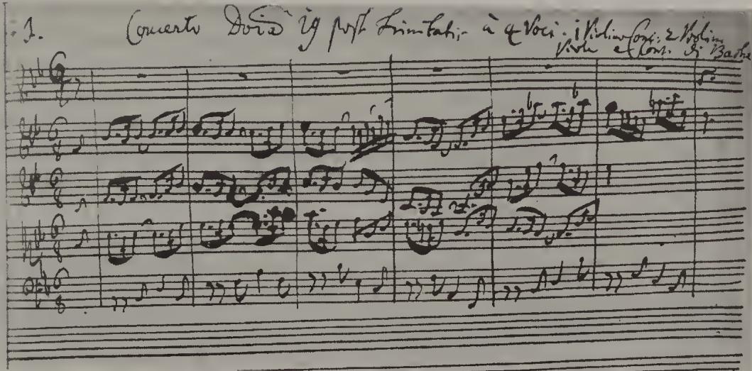 PLATE 23. Autograph score, SPK P 36/1, f. 8v: BWV Anhang 2