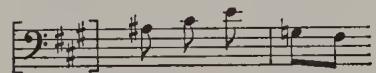 Example 6.12. BWV 215/5, mm. 134–35: Continuation sketch for Basso. P 139, f. 15 $^{r}$；part (mm. 134–35) of the aria &ldquo;Rase nur, verweg&rsquo;ner Schwarm&rdquo; from the cantata Preise dein Glücke (BWV 215) Bach was content to note only two of the remaining four measures of the phrase begun in m. 133, probably since the third measure is a literal repetition of the second and the final measure an &ldquo;inevitable&rdquo; stepwise fall to the cadence tone (Ex. 6.13).