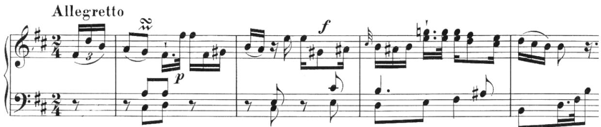 Example 3: C. P. E. Bach, Sonata Wq. 55/3:i (H. 245) (1774), mm 1-4