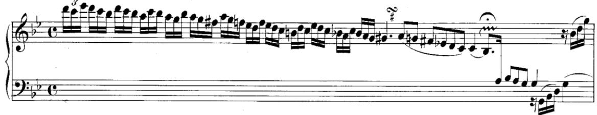 Example 10: C. P. E. Bach, Sonata Wq. 55/6:ii (H. 187) (1765) (continued on next page) Andante