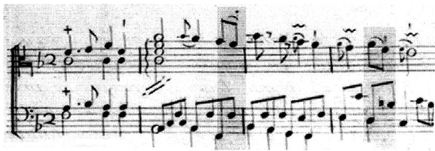Example 5. P. –C. Foucquet. Second Livre de Piиces de Clavecin. Paris, c1750, p. 1
